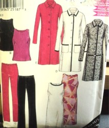 6113 NL SHELL TOP,SLVLSS DRESS,COAT,CONTOUR PANTS PATTERN 10-22